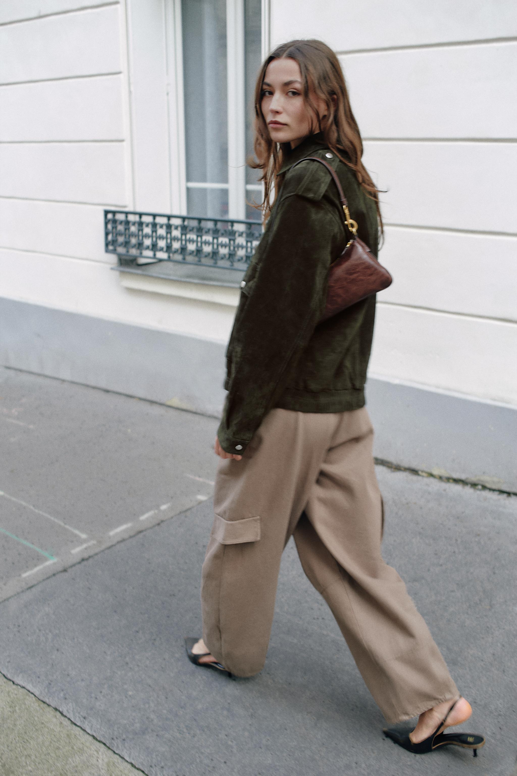 BLOUSON 100% CUIR DAIM